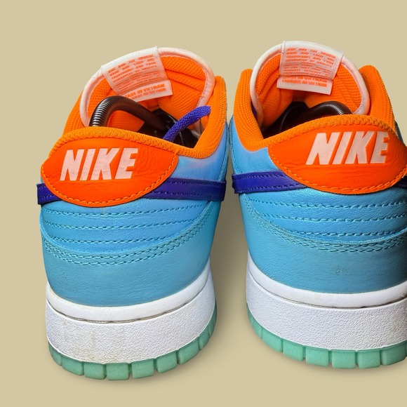 Nike Dunk Low SE Baltic Blue Total Orange 12 Men HQ1538-416 Blue Royal Sneaker - Picture 6 of 9